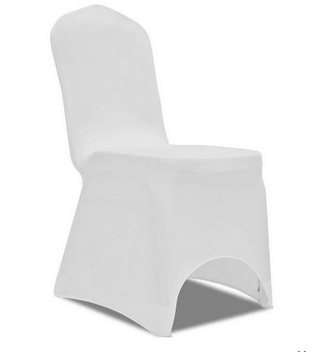 Pokrowce biale na krzeslo - elastyczny materiał