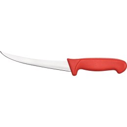 Nóż do oddzielania kości zagięty L 150 mm czerwony