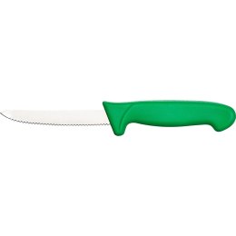 Nóż do warzyw ząbkowany L 100 mm zielony