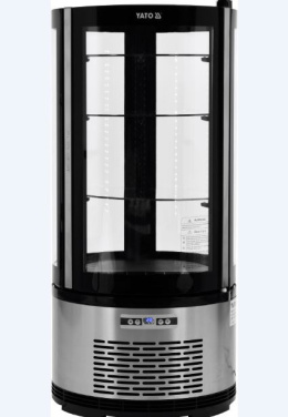 Witryna chłodnicza ekspozycyjna 100L czarna Yato LED