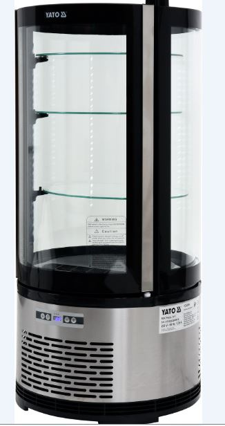 Witryna chłodnicza ekspozycyjna 100L czarna Yato LED