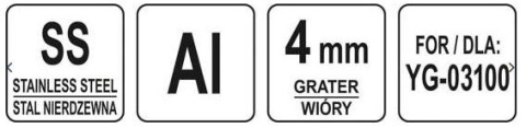 Tarcza wiórki 4 mm do szatkownicy Yato YG-03100 Tarcza wiórki 4 mm do szatkownicy Yato YG-03100
