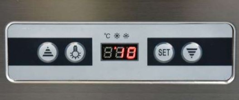 Witryna chłodnicza ekspozycyjna 270 L czarna Yato LED Witryna chłodnicza ekspozycyjna 270 L czarna Yato LED