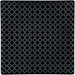 Talerz płytki, kolor czarny, Marrakesz, 170x170 mm