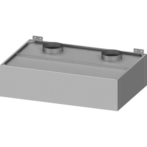 Okap przyścienny skrzyniowy skręcany z łapaczami, bez oświetlenia (2x króciec d=250mm) 1510x1000x400