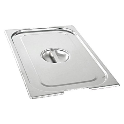 Pokrywka stalowa z wycięciem na uchwyty do pojemników, Basic, GN 1/4