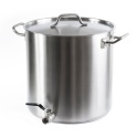 Garnek 130 l pojemnik nierdzewny z kranem 1 cal zawór