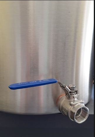 Garnek 200 l pojemnik nierdzewny z kranem 1 cal zawór , kocioł 198 l