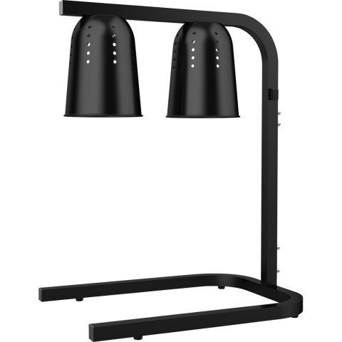 Lampa do podgrzewania potraw stojąca, czarna, P 0.5 kW