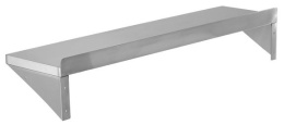 Półka wisząca 1500x300x180 mm ze stali nierdzewnej z tylnym rantem Yato