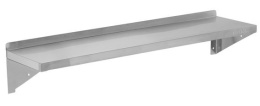 Półka wisząca 1200x300x180 mm ze stali nierdzewnej z tylnym rantem Yato