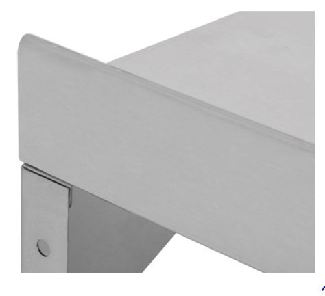 Półka wisząca z rantem marki Yato o wymiarze 1200 x 300 x 180 mm