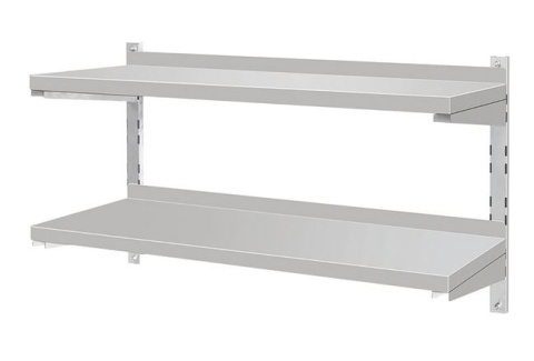 Regulowana podwójna półka 1000x300x350 mm wisząca ze stali nierdzewnej Yato