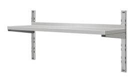 Regulowana półka wisząca z rantem 1000x300x350 stal nierdzewna Yato