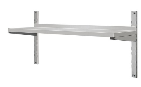 Regulowana półka wisząca z rantem 1500x300x350 stal nierdzewna Yato