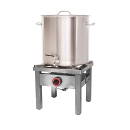 Taboret gazowy 8kw Egaz 60x60 + garnek 200 l z kranem zestaw