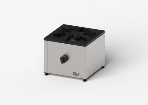 Taboret gazowy pojedynczy, 450x450, 7.5 kW, G30/37 mbar, Gredil