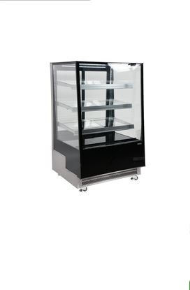 Witryna chłodnicza ekspozycyjna 400 L czarna Yato LED