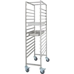 Wózek transportowy ze stali nierdzewnej, Gredil, 15x GN 1/1