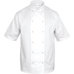 Bluza kucharska biała krótki rękaw S unisex