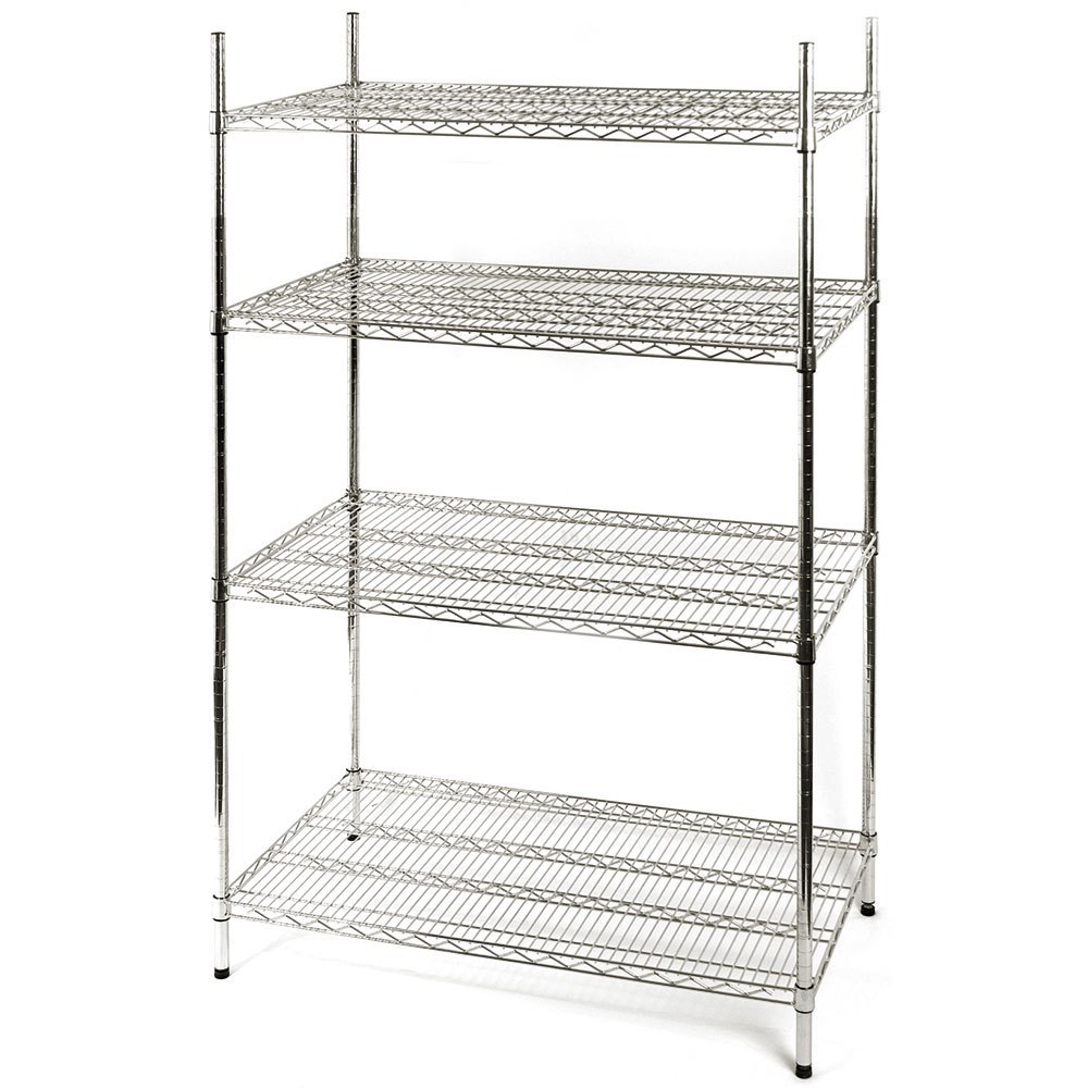 Regał magazynowy chromowany 4 półki 910x610x1800mm Regał magazynowy chromowany 4 półki 910x610x1800mm