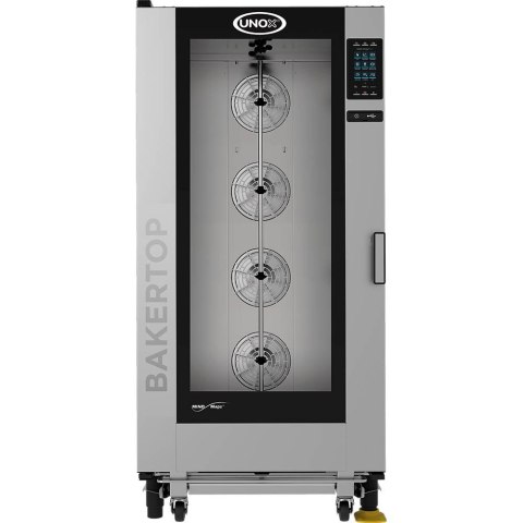 Piec konwekcyjno-parowy piekarski 16x(600x400) BakerTop Mind.Maps plus gazowy 35,0kW z wózkiem Piec konwekcyjno-parowy piekarski 16x(600x400) BakerTop Mind.Maps plus gazowy 35,0kW z wózkiem