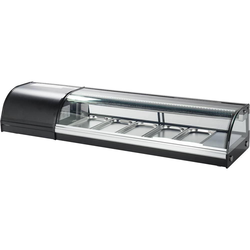 Witryna chłodnicza do sushi 4 x GN1/3 20 mm Witryna chłodnicza do sushi 4 x GN1/3 20 mm