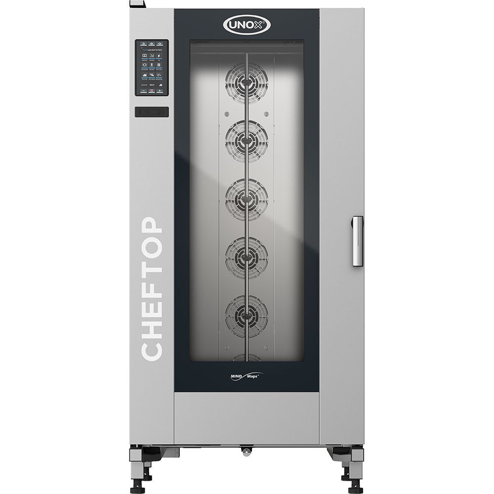 Piec konwekcyjno-parowy 20xGN2/1 ChefTop plus 65 kW z wózkiem Piec konwekcyjno-parowy 20xGN2/1 ChefTop plus 65 kW z wózkiem