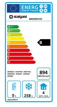 Szafa mroźnicza 350 l, wnętrze z ABS, stal nierdzewna Szafa mroźnicza 350 l, wnętrze z ABS, stal nierdzewna
