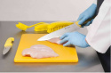 Nóż kuchenny L 250 mm żółty