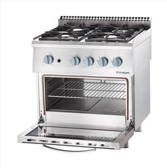 Kuchnia gazowa, 4-palnikowa z piekarnikiem gazowym, 22.5+5 kW, G30 Kuchnia gazowa, 4-palnikowa z piekarnikiem gazowym, 22.5+5 kW, G30