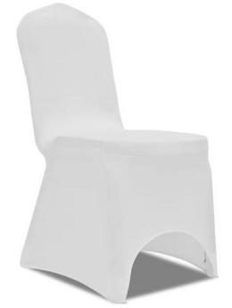 Pokrowce na krzesła białe elastyczne 50szt - hurtownia dostępne od ręki