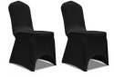 Pokrowce na krzesła czarne elastyczne 50szt