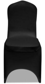 Pokrowce na krzesła czarne elastyczne 50szt