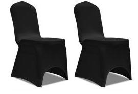 Pokrowce na krzesła czarne elastyczne 100szt