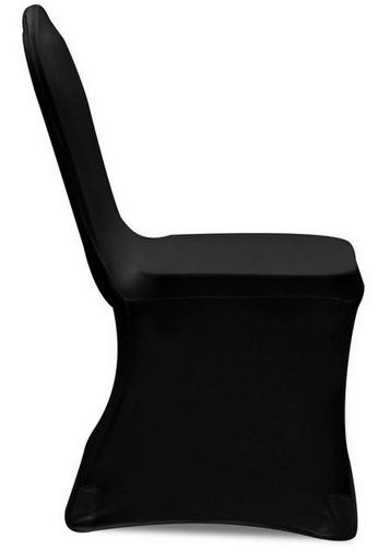 Pokrowce na krzesła czarne elastyczne 100szt