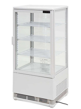 Witryna chłodnicza ekspozycyjna 78 L oświetlenie LED biała Yato